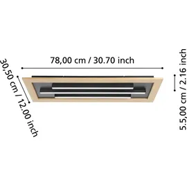 EGLO TIRRENARA 1 warmweiß-kaltweiß schwarz-braun