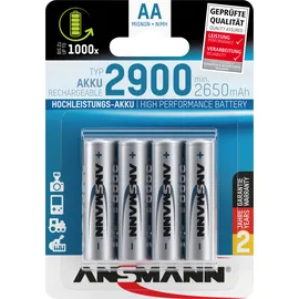 Ansmann NiMH Akku Mignon AA 2650 mAh 4 St.