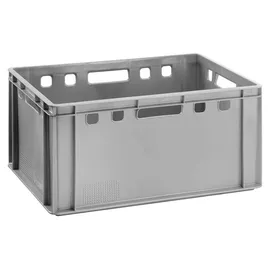 Buri Aufbewahrungsbox E3 60 x 40 x 30 cm 2-tlg. grau