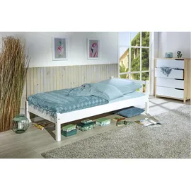 Interlink Jugendbett Vilmar 90 x 200 cm Kiefer massiv weiß