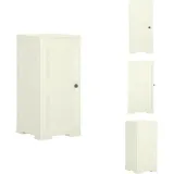 Vidaxl - Kunststoffschrank 40x43x85,5 cm Holzdesign Vanilleeis - Aufbewahrungsbox - Kunststoffeinsatzschrank - Garderobeschrank - Kleiderablage