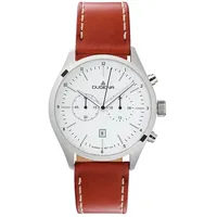 Dugena 4461053 Herrenuhr Chronograph - Braun/Weiß