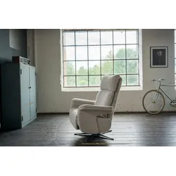 KAWOLA Sessel NAMA Relaxsessel drehbar Stoff taupe