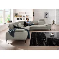 W.Schillig Eckcouch Chenille 3-Sitzer Grau
