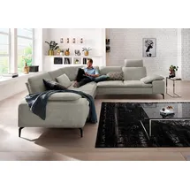 W.Schillig Eckcouch Chenille 3-Sitzer Grau