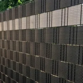 zaunzu® Sichtschutzstreifen Rattan 26 m grün