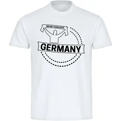 multifanshop Herren T-Shirt - Germany - Meine Fankurve - Druck schwarz - Männer