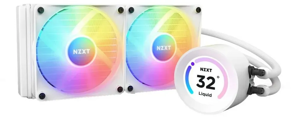 NZXT CPU Kühler NZXT Kraken Elite 240 RGB 240mm, Wasserkühlung weiß