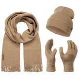 Rock Creek Schal Mütze Handschuhe Set Winterset
