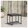 vidaXL Gartenhocker mit Kissen 44,5 x 43,9 x 27 cm schwarz 4 St.
