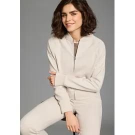 Ocean Sportswear Freizeitanzug OCEAN SPORTSWEAR, Damen, Gr. 44, beige, angeraute Sweatware, Obermaterial: 60% Baumwolle, 40% Polyester. Bündchen: 95% Baumwolle, 5% Elasthan.