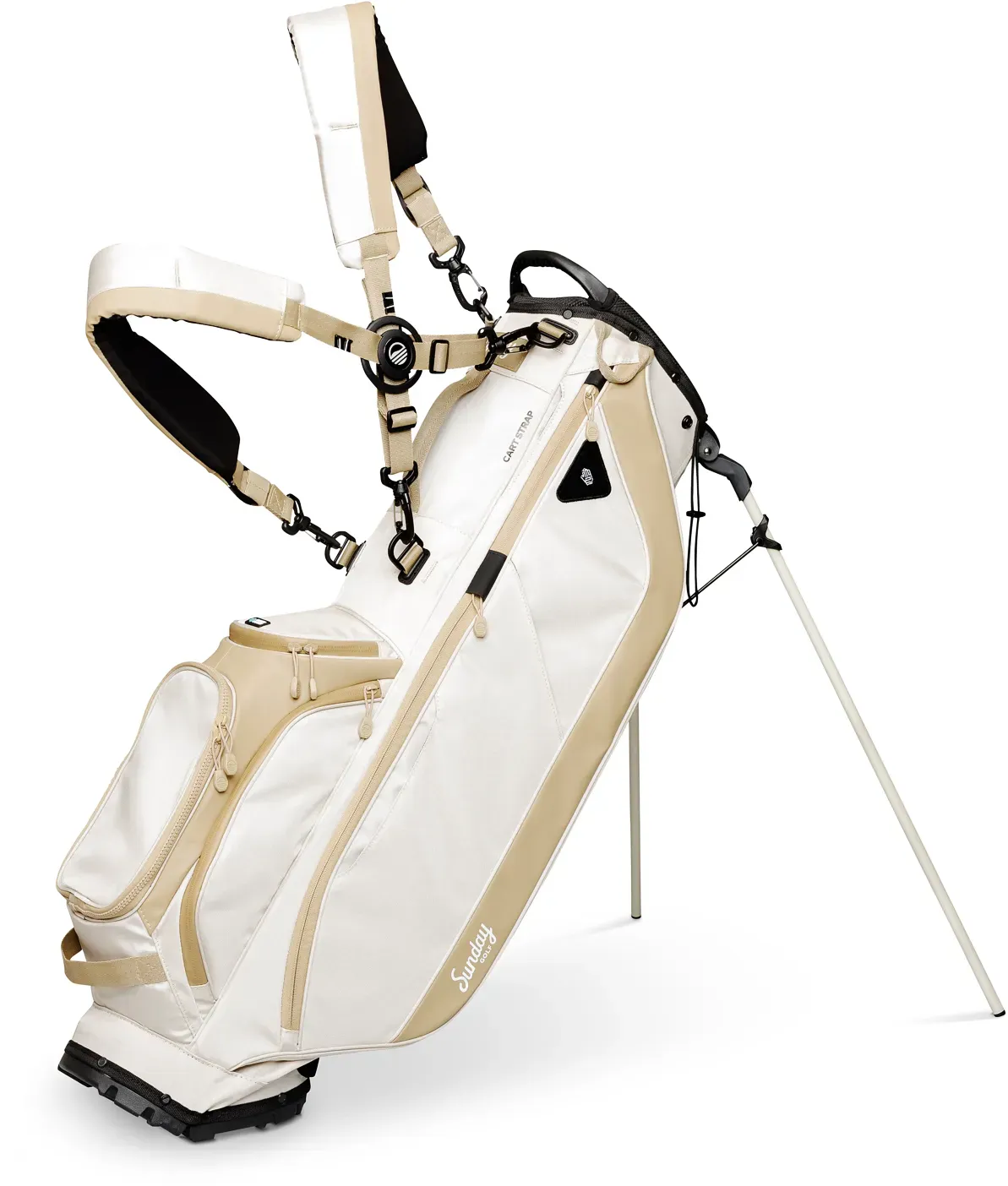 Sunday Golf Standbag Ryder, creme/beige