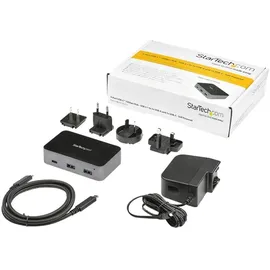 Startech StarTech.com 4-Port-USB-C-Hub (10 Gbit/s, 3x USB-A und 1x USB-C, 1m Hostkabel, powered, mit Netzteil)