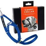 Canny Collar Hundehalfter – Anti-Zug Kopfgeschirr für Hunde | Stoppt Ziehen an der Leine sanft & effektiv | Trainingshilfe für entspannte Spaziergänge – Größe 4, Blau