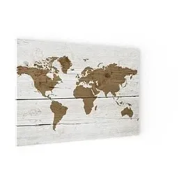 ALLboards Magnettafel 90,0 x 60,0 cm Weltkarte