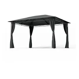 Blumfeldt Mondo 3 x 4 m inkl. 4 Seitenteile Dunkelgrau