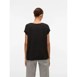 Vero Moda VMAVA PLAIN SS TOP JRS NOOS Schwarz S