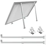 Solarmodul Dachhalterung Montage Balkongeländer, Befestigung Extra lange 1040mm Aufständerung, 0-60° Verstellbar Flachdach Befestigung Flachdach Wandmontage, Zwei Stück Dachhalter