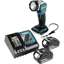 Makita Makita, DML 802 RM Akku Lampe 18 V Li-Ion für 14,4 und 18 V Akku + 2 x 4,0 Ah Akku + Ladegerät