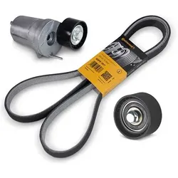 Bestprice Keilrippenriemen + Riemenspanner + Umlenk- / Führungsrolle für BMW