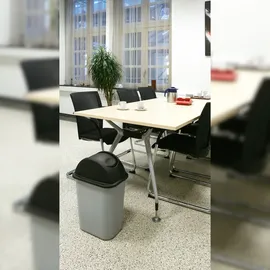 Rubbermaid Rechteckiger Abfallbehälter 39 l Grau