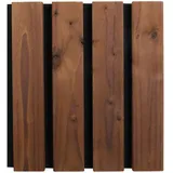 kosche holzwerkstoffe gmbh & co.kg Akustikpaneel HydroLine Braun 2 St. 238 x 56,1 x 2,5 cm