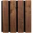 kosche holzwerkstoffe gmbh & co.kg Akustikpaneel HydroLine Braun 2 St. 238 x 56,1 x 2,5 cm