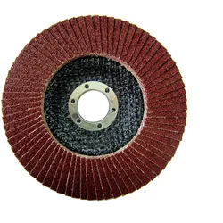 Vago-Tools 50x Fächerschleifscheiben 125mm konisch P80 Braun