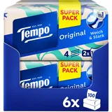 Tempo Original Taschentücher Duo-Box - Vorteilspack - 12 Boxen, 100 Tücher pro Box - extra starke, weiche Papiertaschentücher, waschmaschinenfest