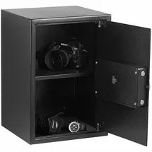 Xcase Großer-Stahlsafe mit digitalem Code-Schloss und LCD-Display, 50 Liter