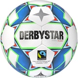 derbystar Gamma S-Light V22 Fußball Weiss Blau Grün 3