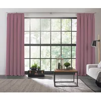 Wirth Vorhang WIRTH "Dim out", lila (flieder), B:142cm H:145cm, Polyester, Gardinen, nach Maß