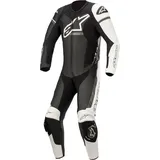 Alpinestars GP Force Phantom 1-Teiler Motorrad Lederkombi, schwarz-grau-weiss, Größe 58 für Männer