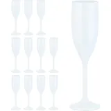 Relaxdays Sektgläser Kunststoff 12er Set,