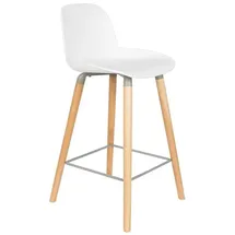 ZUIVER Albert Kuip Barhocker, höhe 65 cm, weiß
