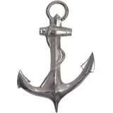 FineBuy FineBuy, Wanddeko 70 cm Silber XXL Maritim Aluminium Modern Wohndeko