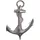 FineBuy FineBuy, Wanddeko 70 cm Silber XXL Maritim Aluminium Modern Wohndeko