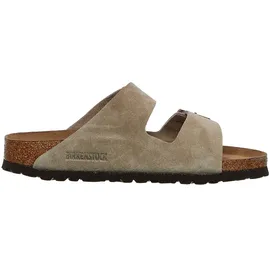Birkenstock Arizona Weichbettung Veloursleder schmal taupe 41