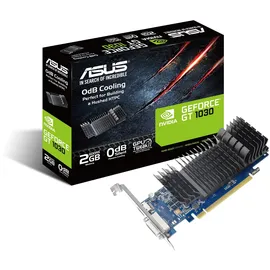 Asus Graphics Card GeForce GT 1030 2GB GDDR5 64BIT HDMI/DVI, GT1030-SL-2G-BRK, Blue