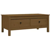 VidaXL Couchtisch Honigbraun 100x50x40 cm Massivholz Kiefer