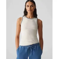 Opus Tanktop mit gerippten Abschlüssen Modell ILESSO Beige, 40
