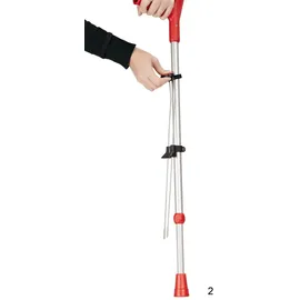 Rebotec Unterarmkrücke Tripod Gehstützen Ständer rot