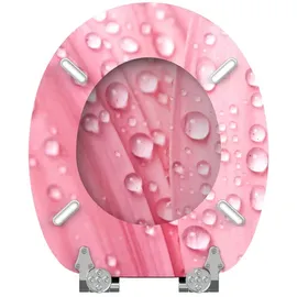 Sanilo WC-Sitz Pink Flower mit Absenkautomatik pink