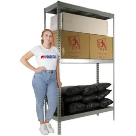 Proregal Schwerlastregal Metall 200x240x90 cm Silber