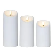 MARELIDA LED Kerzenset 3 Stück weiß
