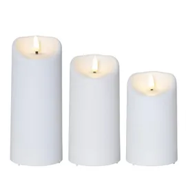 MARELIDA LED Kerzenset 3 Stück weiß