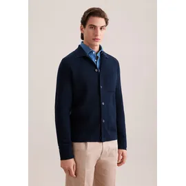 Seidensticker Strickjacke "Schwarze Rose", Herren, Gr. XXL, blau (dunkelblau), 100% Baumwolle, unifarben, regular fit, Strickjacken Strickjacke, 1/1 Kragen Uni