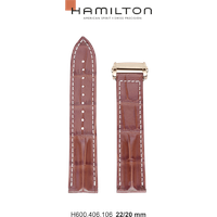 Hamilton Leder Rail Road Band-set Leder-braun-22/20 H690.406.106 - braun