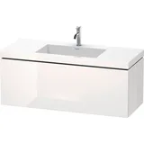 Duravit Waschtischunterschrank c-bonded L-Cube 120x48cm, 1 HL, Tau matt, 1 Ausz., wandhängend