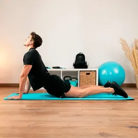 Cecotec DrumFit Yoga Mat, Maße 183 x 61 cm und 0,8 cm dick, Transportgriff, rutschfester Stoff mit Muster, WavyTex-Gewebe, widerstandsfähiges TPE-Material